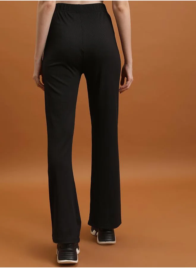 طوكيو توكيز Mid Rise Ribbed Flared Pants