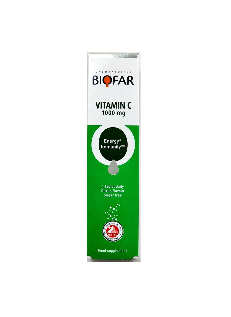 Biofar - فيتامين سي 1000 ملجم فوار 20 قرص - Image 1