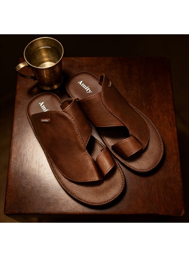 Stylish Men Slippers, Unique Splicing Detail Comfortable Summer Slip On Slides - Image 1