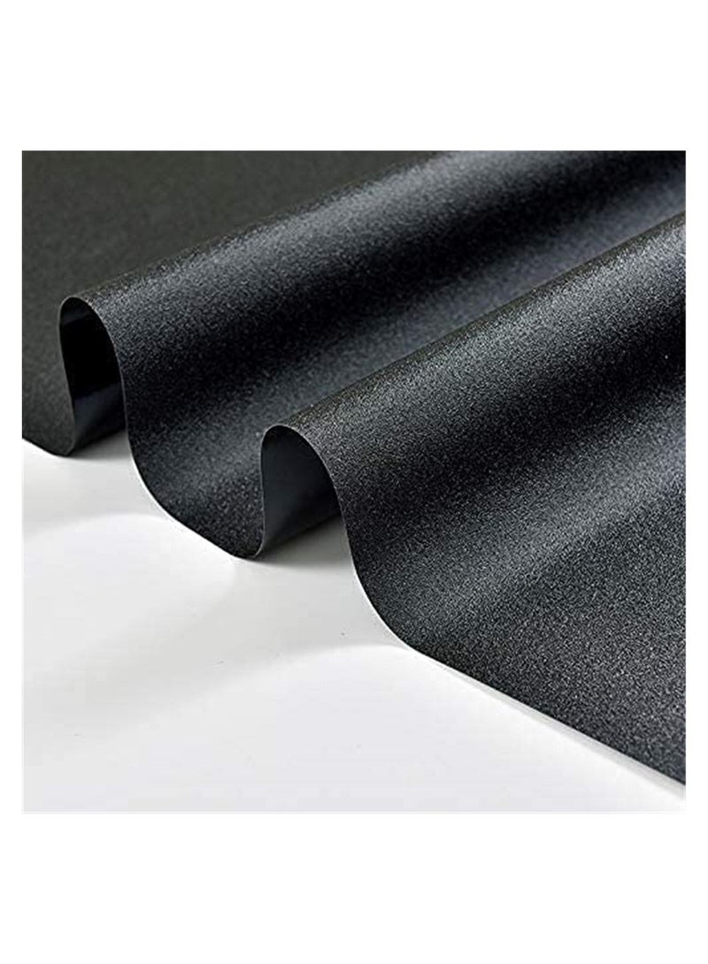 كابتن تيك Privacy Window Sticker Black, Frosted Glass Sticker Privacy Vinyl Blinds Decorative Opaque Static Cling Anti-UV Light Blocking - Image 3