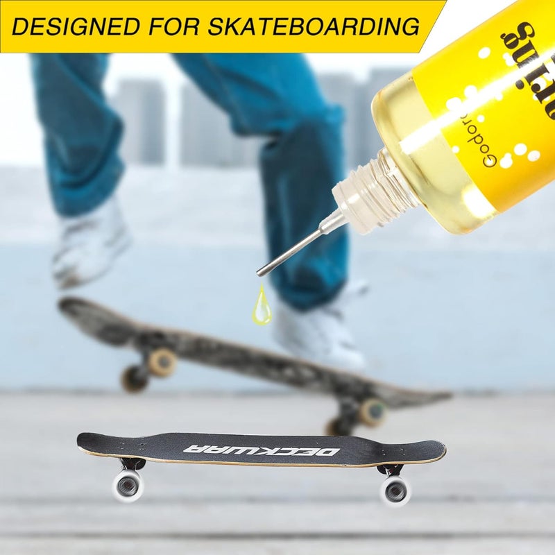 Godora Premium 1 Ounce Skateboard Bearing Lubricant | Bearing Oil, High Grade Skate Bearing Lubricant, Super Smooth Bearing Lube for Skateboards, Longboards, Scooters and Roller Skates - Image 2