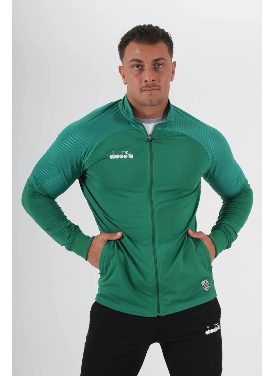 DIADORA Premium Camping Tracksuit Single Top Green