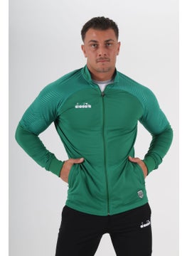 DIADORA Premium Camping Tracksuit Single Top Green  - Image 3