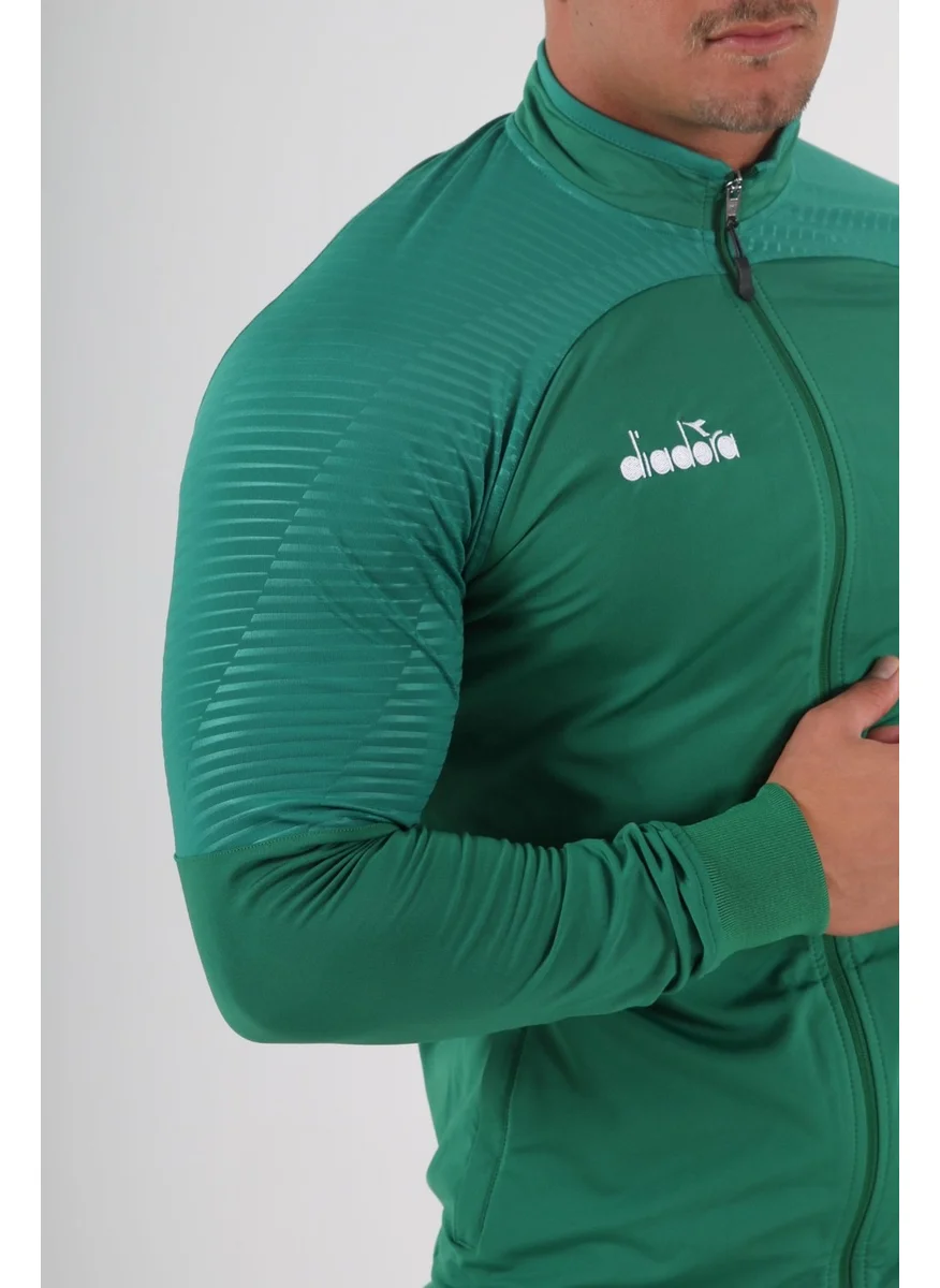 DIADORA Premium Camping Tracksuit Single Top Green