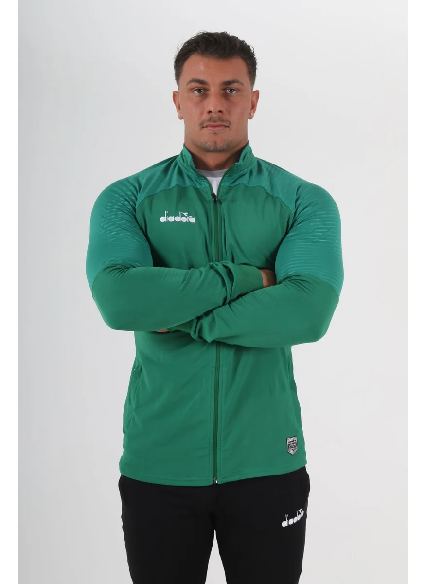 DIADORA Premium Camping Tracksuit Single Top Green