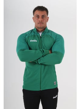 DIADORA Premium Camping Tracksuit Single Top Green  - Image 4