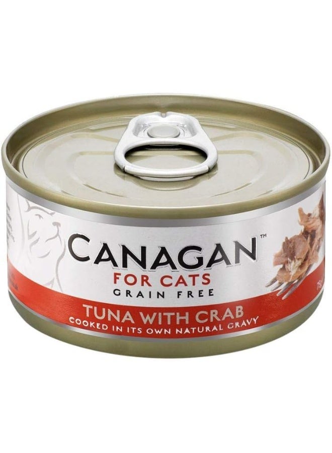Canagan طعام رطب للقطط من كاناجان بالتونة والسرطان 75 جرام - Image 1