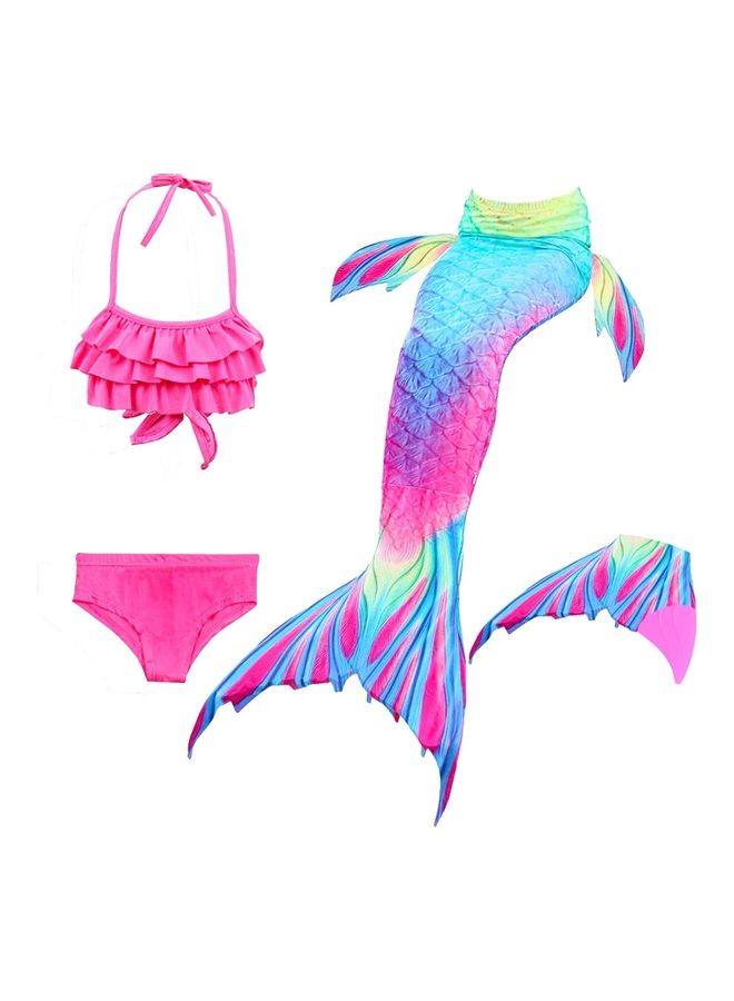 NIBEMINENT 4-Piece Mermaid Themed Costume Set 130cm - Image 1