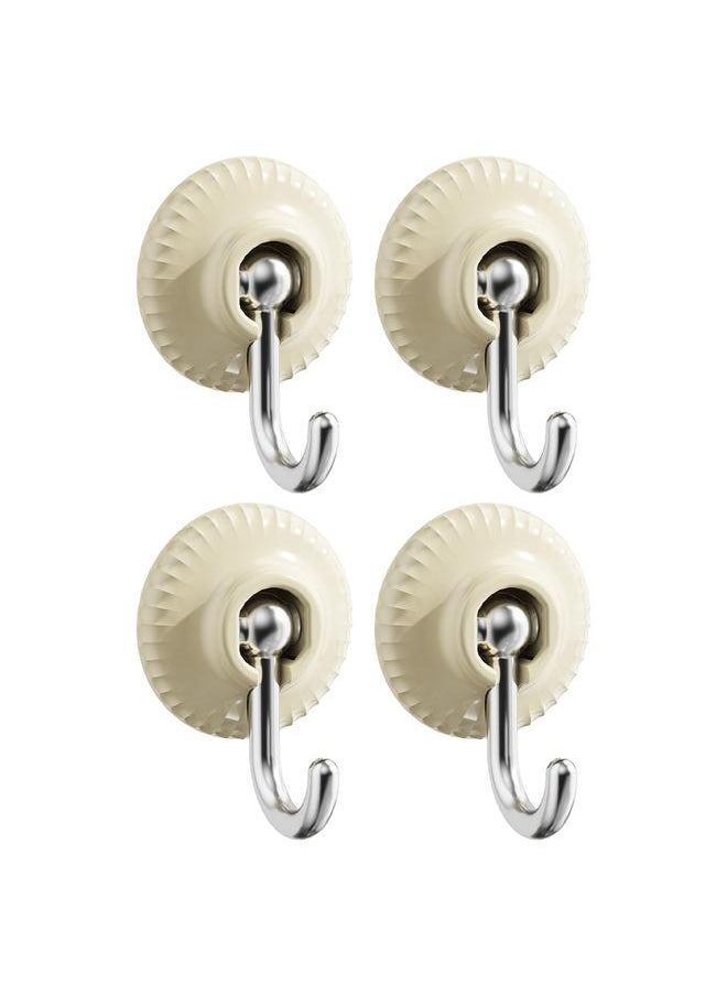 Thoraya 4pcs Adhesive Hooks Multifunctional High Load Capacity Sticky Behind Door Hooks for Home Kitchen Bathroom Office  - Image 1