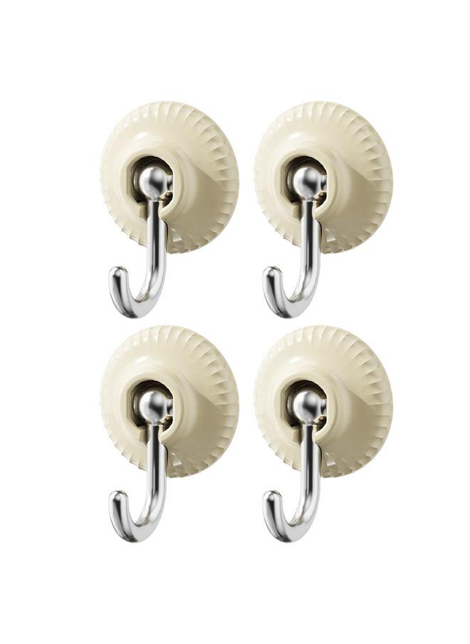 Thoraya 4pcs Adhesive Hooks Multifunctional High Load Capacity Sticky Behind Door Hooks for Home Kitchen Bathroom Office  - Image 2