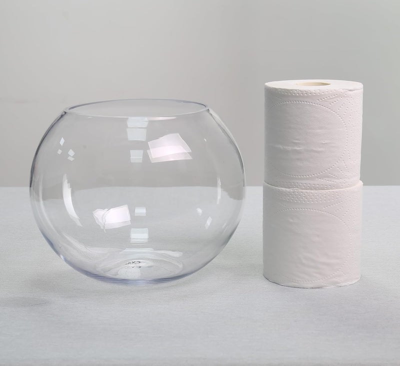 CYS EXCEL Glass Bubble Bowl (H-7.5" W-10", Approx. 2 Gal.) Multiple Size Choices Fish Bowl Vase Glass Round Bowl Terrarium Globe Flower Vase Centerpiece - Image 5