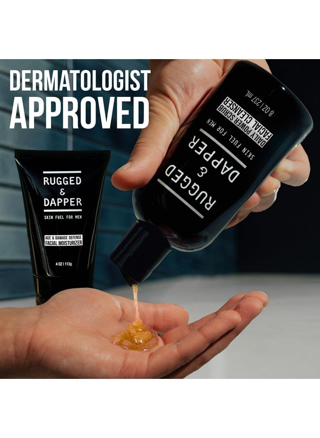 RUGGED & DAPPER - RUGGED & DAPPER Daily Duo Skincare Set for Men | Includes Age + Damage Defense Moisturizer & Daily Power Scrub Face Wash - Image 1