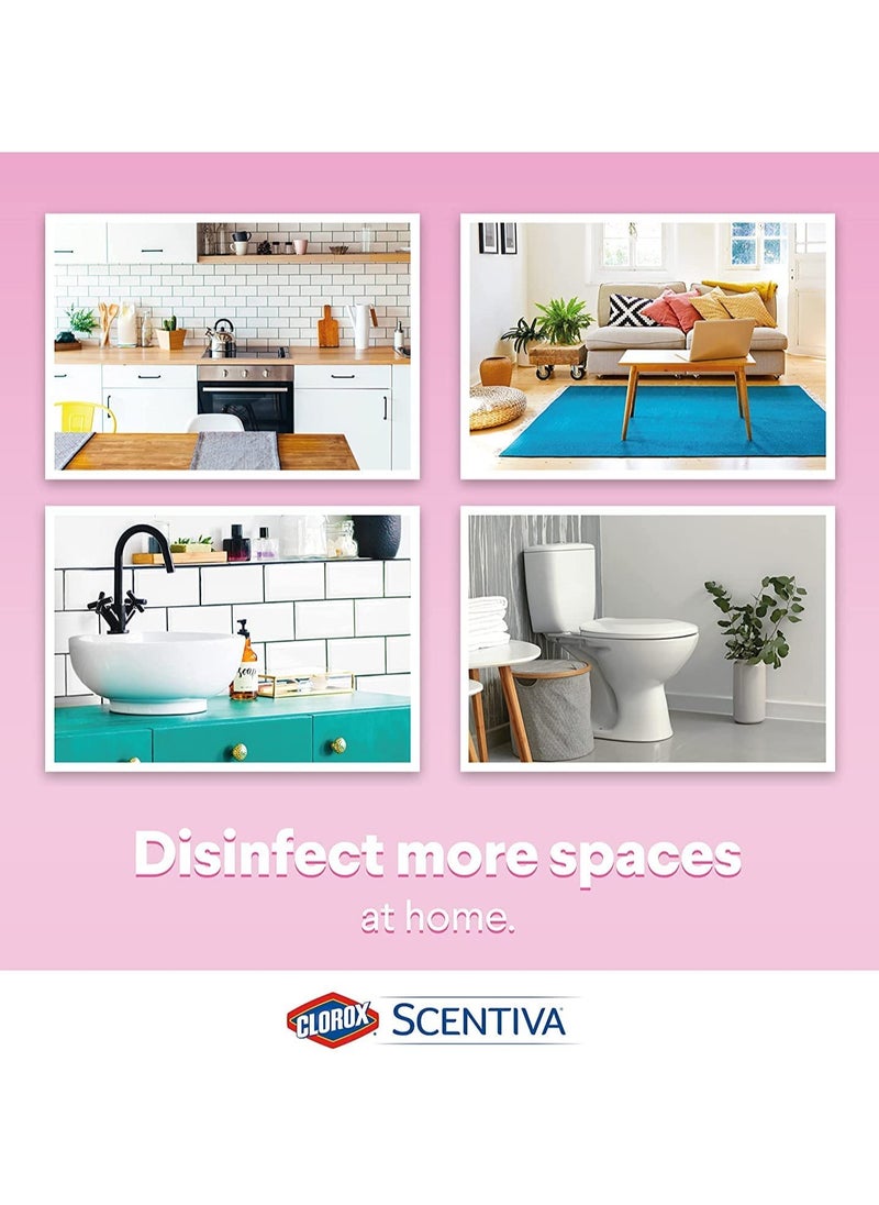 Clorox Scentiva Multi-Surface Cleaner Japanese Spring Blossom Bleach Free Disinfectant Spray 500ml  - Image 4