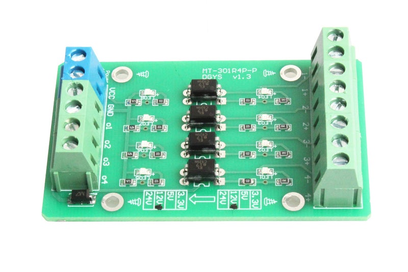 NOYITO 4-Channel Optocoupler Photoelectric Isolator Module Level Voltage Converter Module PLC Signal Converter Module PNP NPN to PNP (12V to 5V) - Image 4