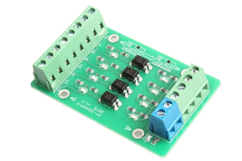 NOYITO 4-Channel Optocoupler Photoelectric Isolator Module Level Voltage Converter Module PLC Signal Converter Module PNP NPN to PNP (12V to 5V) - Image 1