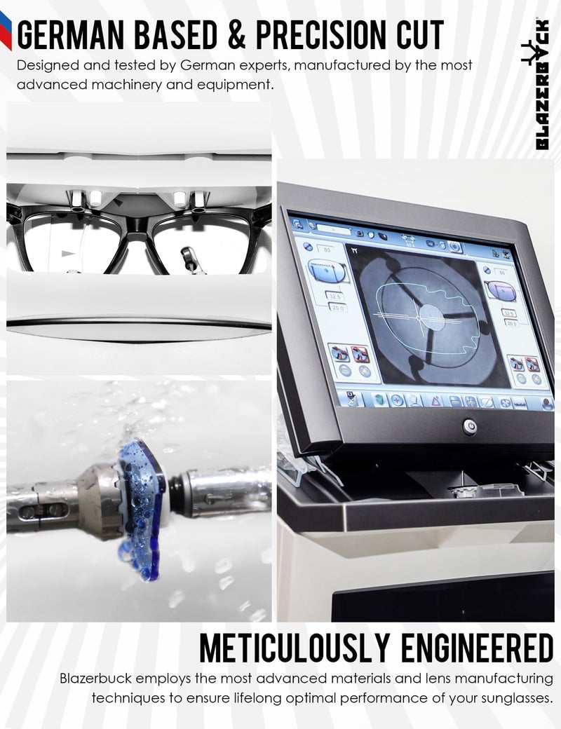 BLAZERBUCK Polycarbonate Polarized Replacement Lenses & Sock Kit for Oakley Flak Jacket XLJ OO9009 - Emerald Green AR Coated - Image 5