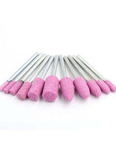SWISSO SWISSO 12X Pink Barrel Grind Stone MOUNTED STONE Alum Oxide bit Dremels or Rotary Tools 