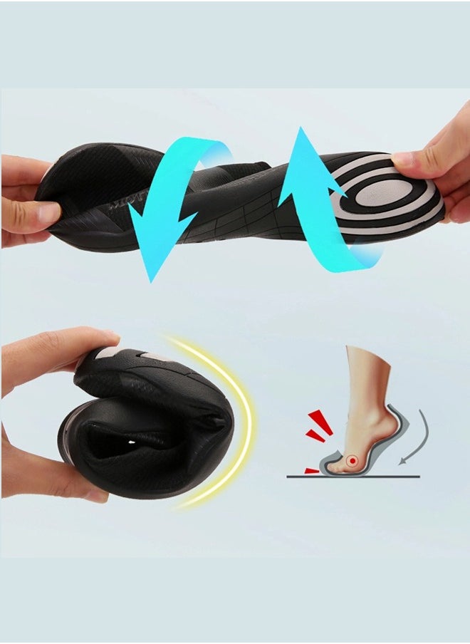ShebSheb Beach Water Shoes for Women and Man,Slip-On And Non Slip Black Aqua Swimming Shoes for Pool Sea Beach Rubber Sole  - Image 4