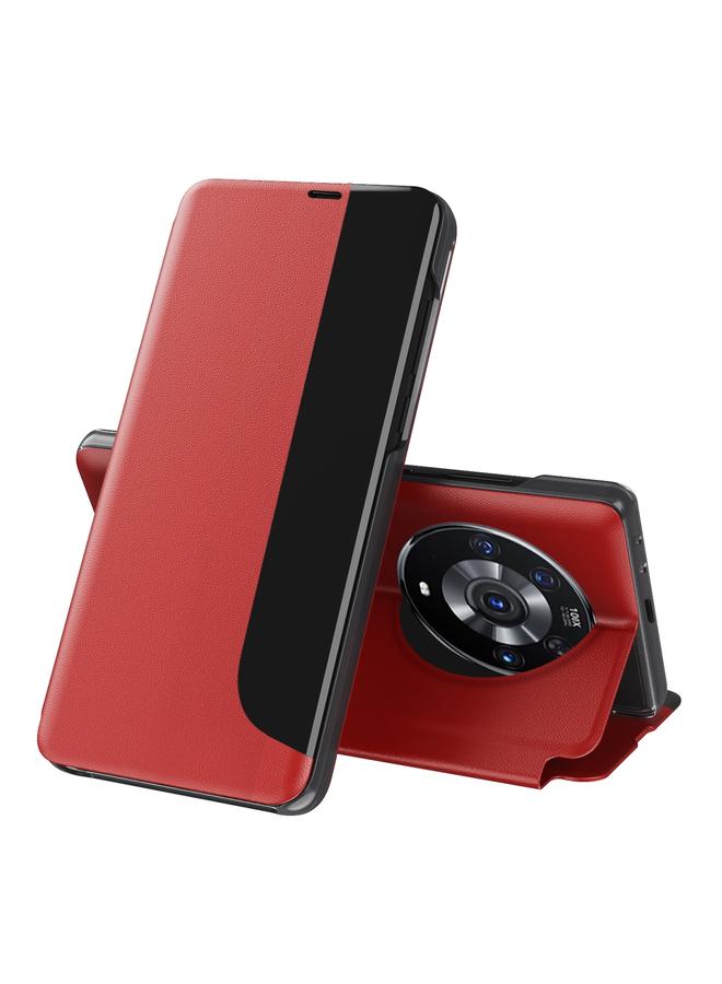 S-TOP Case For Honor Magic3 Attraction Flip Holder Leather Phone Case - Image 1