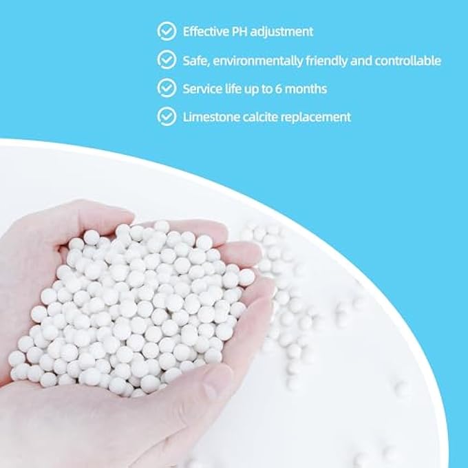 REFILL CONDENSATE NEUTRALIZER, PICKLING WASTE LIQUID NEUTRALIZER, ACIDIC WATER INCREASES ALKALINITY, CONDENSING WATER HEATER NEUTRALIZER FILLER, CONDENSATE NEUTRALIZES BALLS (WHITE -5LBS) - Image 3