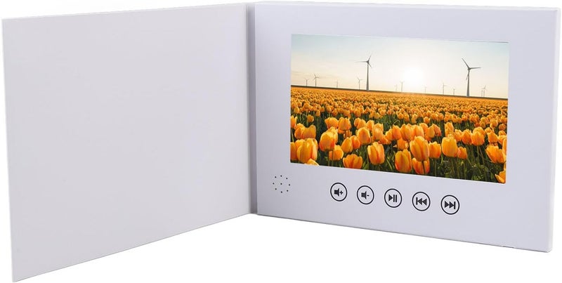 Yunseity 7 Inch LCD Screen Video Greeting Card, Electronic Greeting Card with 720P Support, 128M Memory for Birthday, Christmas, Anniversary - Image 4