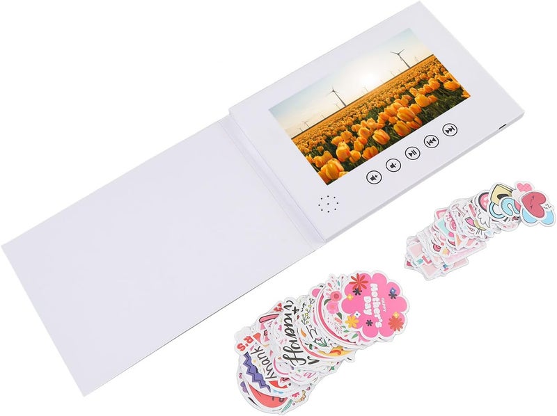 Yunseity 7 Inch LCD Screen Video Greeting Card, Electronic Greeting Card with 720P Support, 128M Memory for Birthday, Christmas, Anniversary - Image 5