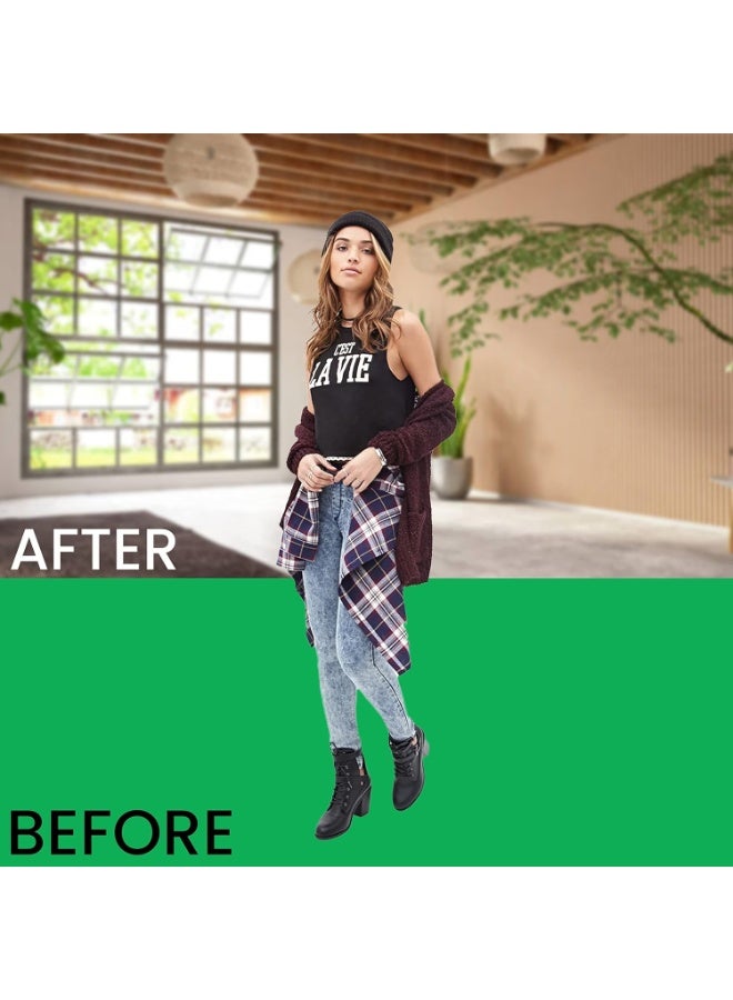 Professional 5x3M Green Screen Backdrop for Photography Background, Large white Screen for Photoshoot, Game Live Steaming Video Conference (9X16Ft white Backdrop) - Green  - Image 2