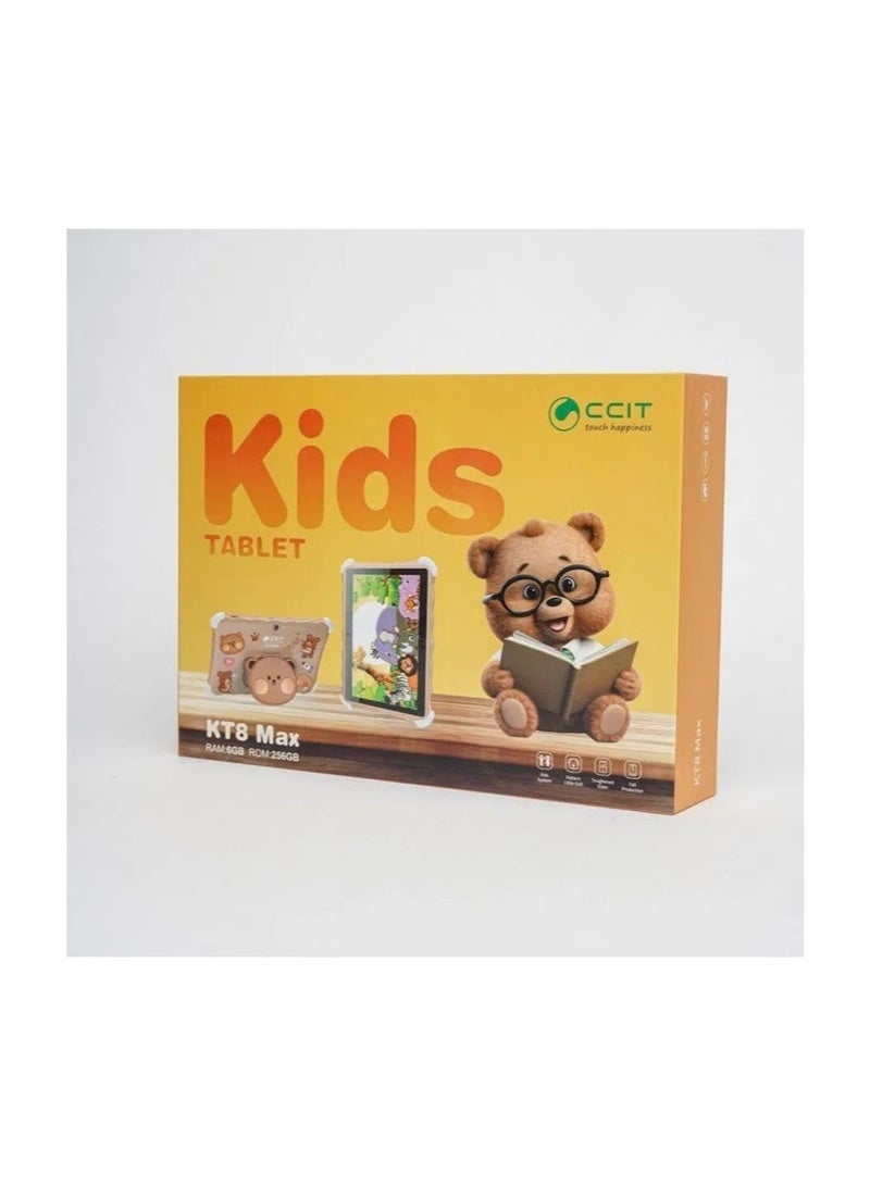 CCIT KT8 Max 10.1" Android Tablet – 8GB RAM, 256GB ROM, Octa-Core Processor, Dual SIM 4G LTE + Wi-Fi, 8000mAh Battery with Keyboard & Mouse – Black - Image 1