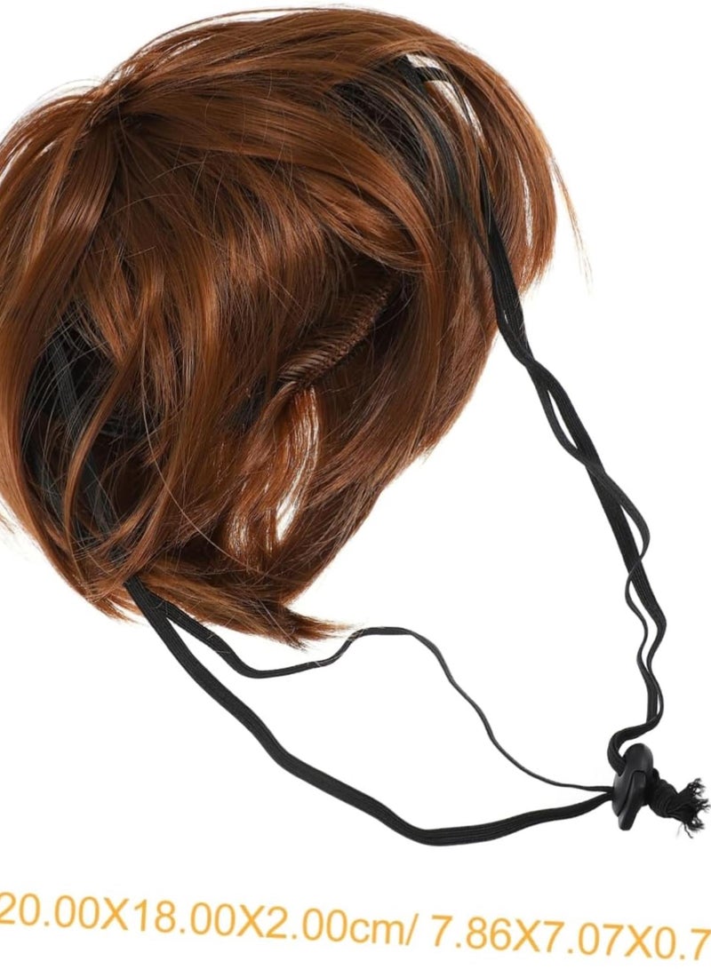 GGOOT 1 PC Pet Wig Girl Puppy Accessories Corgi Ornament Essential Oil Decoration Dachshund Costume Curly Closure Wig Human Hair Dog Girl Hair Product Vacuum Wig Paw Wick Polyester  - Image 2