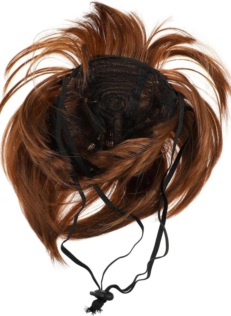 GGOOT 1 PC Pet Wig Girl Puppy Accessories Corgi Ornament Essential Oil Decoration Dachshund Costume Curly Closure Wig Human Hair Dog Girl Hair Product Vacuum Wig Paw Wick Polyester  - Image 1