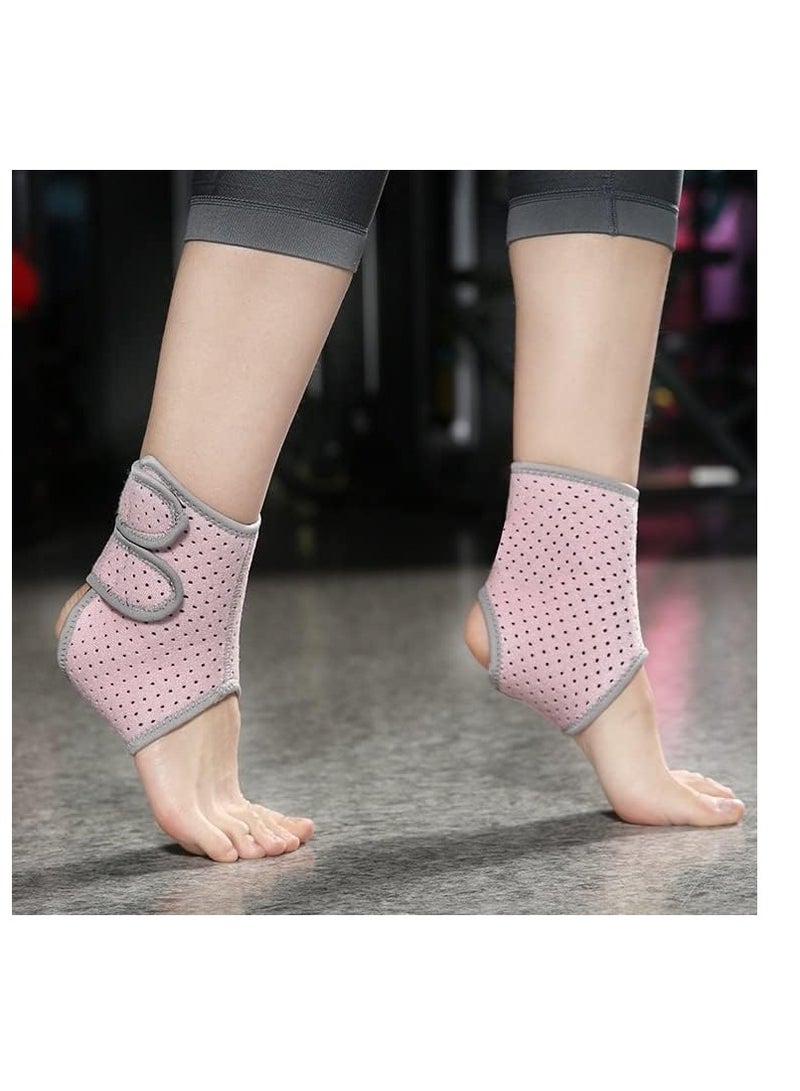 Sport Ankle Strap Pressurized Ankle Support Gym Basketball Volleyball Badminton Dancing Ankle Brace Protector with Belt for Ankle Sprain Fixed Ankle Protection 1 Pair