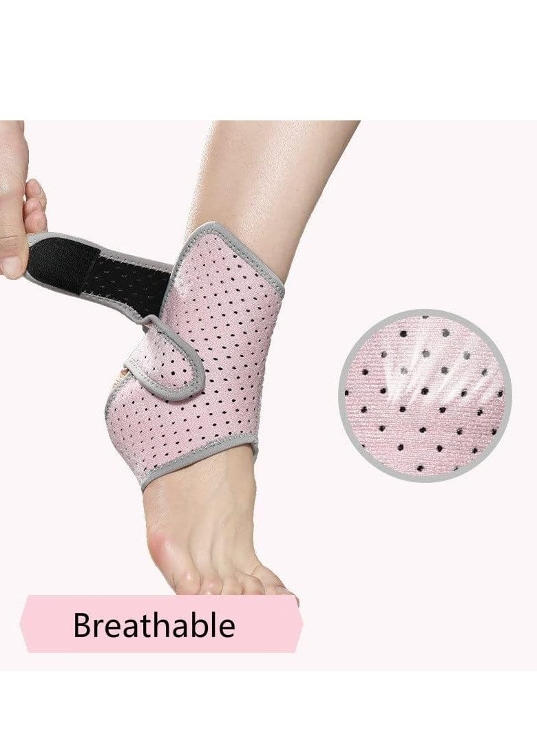 Sport Ankle Strap Pressurized Ankle Support Gym Basketball Volleyball Badminton Dancing Ankle Brace Protector with Belt for Ankle Sprain Fixed Ankle Protection 1 Pair