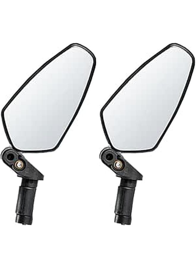 Foldable Acrylic Bike Mirror Set 2pcs Universal Rearview Handlebar Mount for Mountain Road Bikes - Image 1