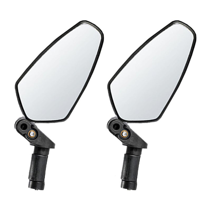 Foldable Acrylic Bike Mirror Set 2pcs Universal Rearview Handlebar Mount for Mountain Road Bikes - Image 2