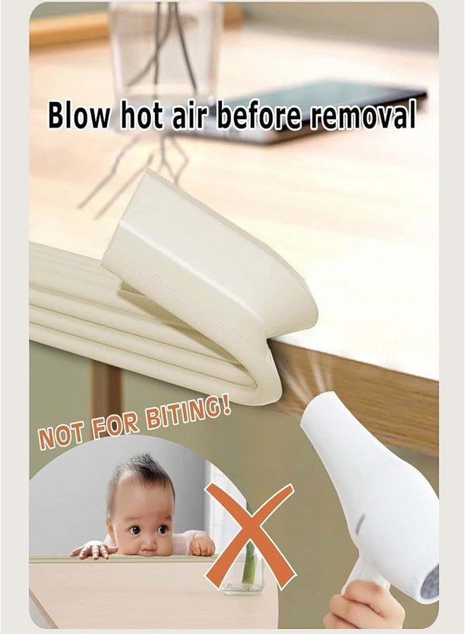 FLAVION Flexible Edge Protector Strip with Adhesive Soft Foam Edge Guard for Furniture, Tables, Desks, and Walls Shock Absorbing Safety Bumper for Baby & Child Protection (Cream, Pack of 1) - Image 4