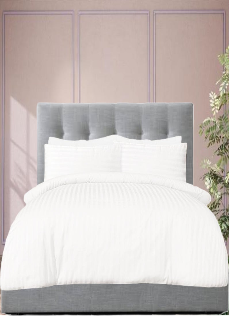 Blueberry 6 Pieces Queen Size Duvet Cover Set - Includes 1 Duvet Cover (220x240cm), 1 Fitted Sheet (150x200+30cm), 4 Pillow Cases (53x75cm) - Image 1