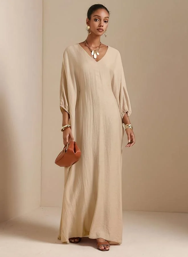 تايك تو Women'S Solid Color Loose Dress