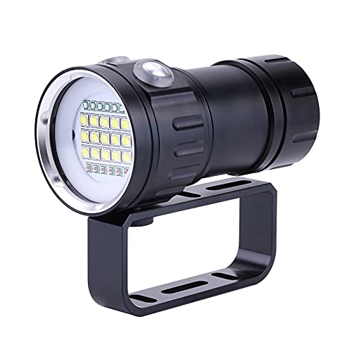 Camrusic Dive Light, Diving Flashlight 18000 Lumen IPX8 Waterproof Diving Torch Scuba Dive Lights 500M Underwater LED Flashlight Submersible Lights - Image 1