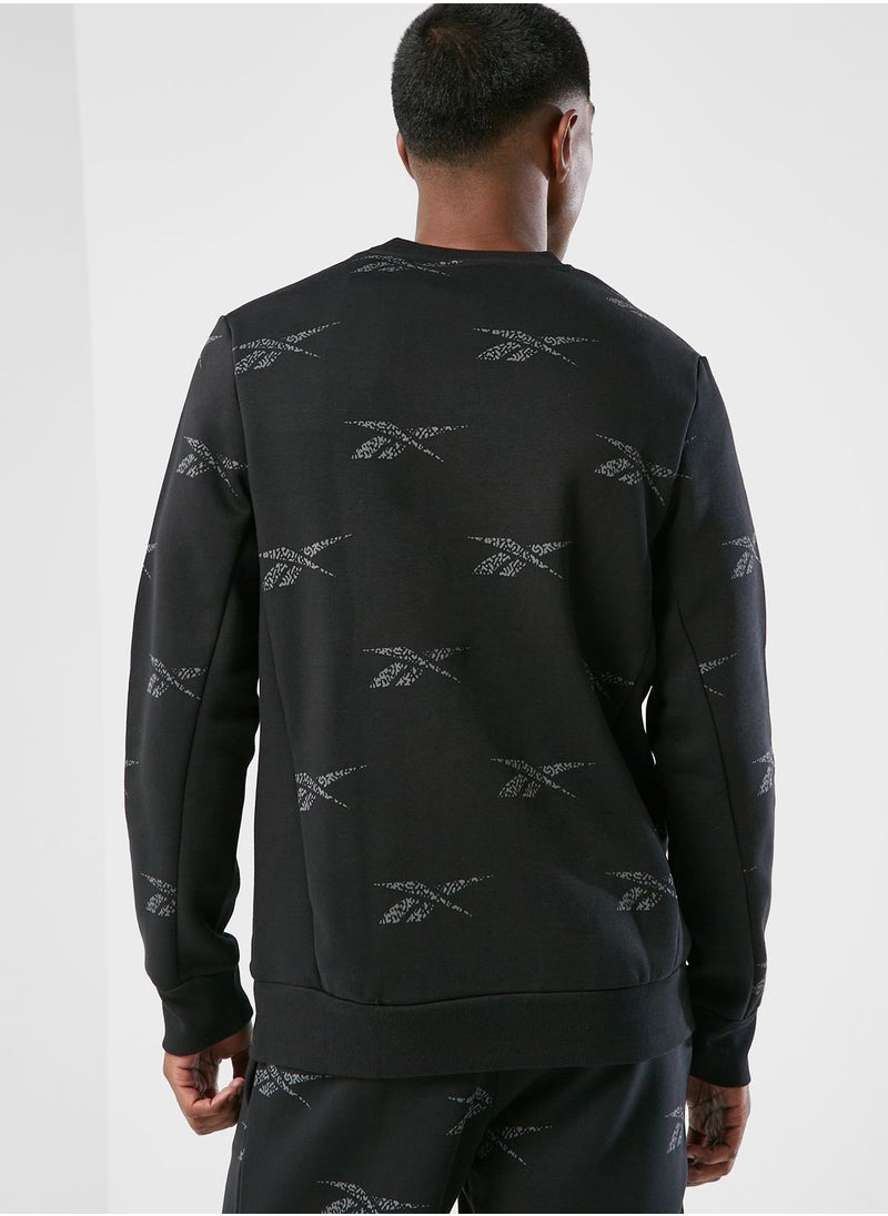 Reebok - Ri Aop Crew Sweatshirt - Image 1