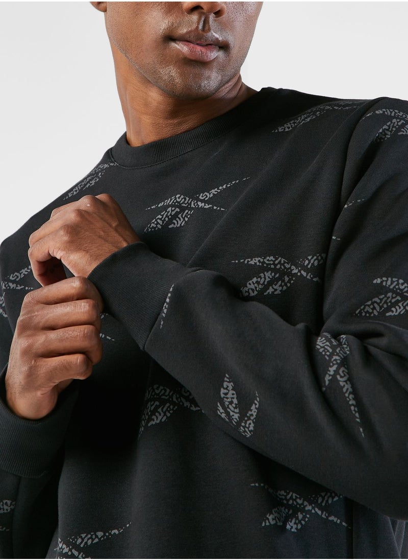 Reebok - Ri Aop Crew Sweatshirt - Image 1