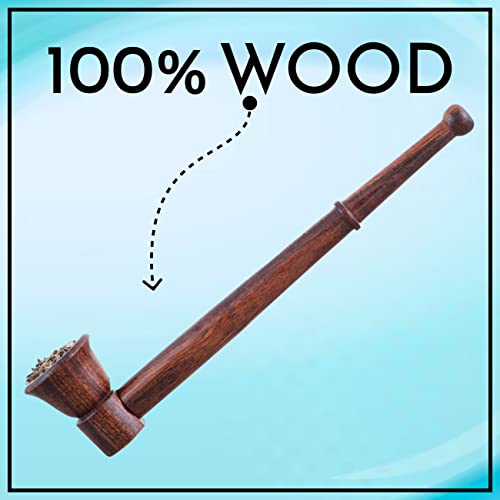 White Leaf Tobacco Wooden Smoking Pipe - Brown Pot & Royal Black (Pack of 2) | Handmade Classic Retro Sailor Pipe | Durable Hard Wood Material | Made in India - Image 3