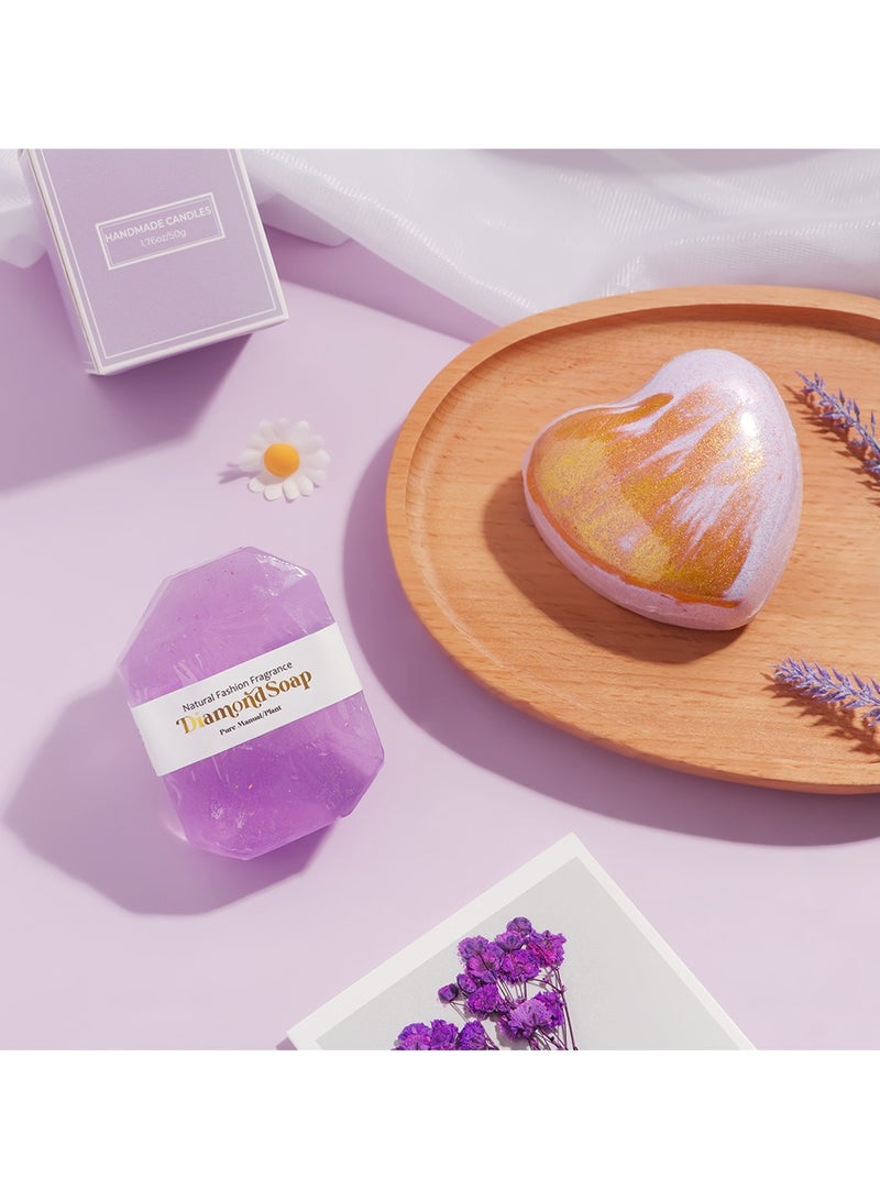 سلة هدايا للنساء - هدايا عيد ميلاد للنساء، مجموعة تحتوي على 11 قطعة هدية ملهمة، مجموعة عناية سبا مريحة للنساء هدايا لزوجتها أو صديقتها المقربة أو أختها هدية نسائية - Image 5