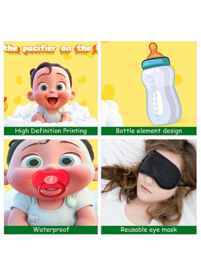 iPartyCool - Baby Shower Games, Pin The Baby Pacifiers On The Baby Games, Baby Shower Decorations Boy, Baby Shower Stickers, Baby Shower Party Favors, Gender Reveal Games Baby Shower Games For Girl - Image 1