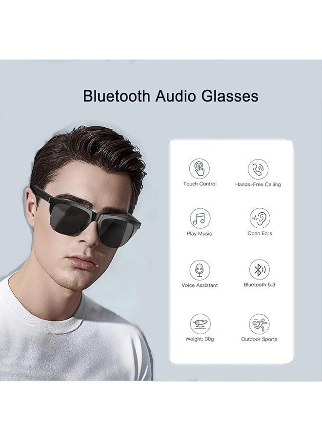 Generic - F06 Smart Glasses Open Ear Music&Hands-Free Calling,Bluetooth-Audio Glasses for Men Women, Open Ear Sound with Mic & Speakers - Image 1