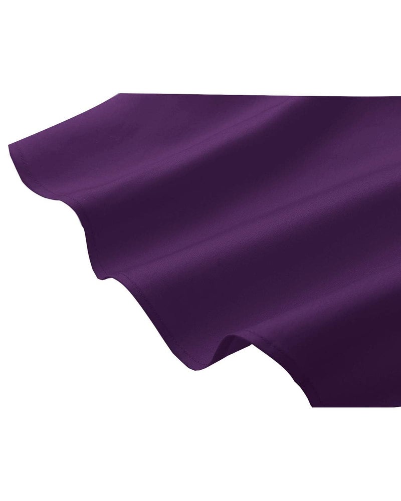 Hanpceirs Women's Boatneck Sleeveless Swing Vintage 1950s Cocktail Dress Deep Purple S - Image 5