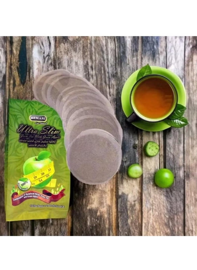 HEMAN - Ultra Slim Slimming Green Tea with Green Apple 10 bags - Image 1
