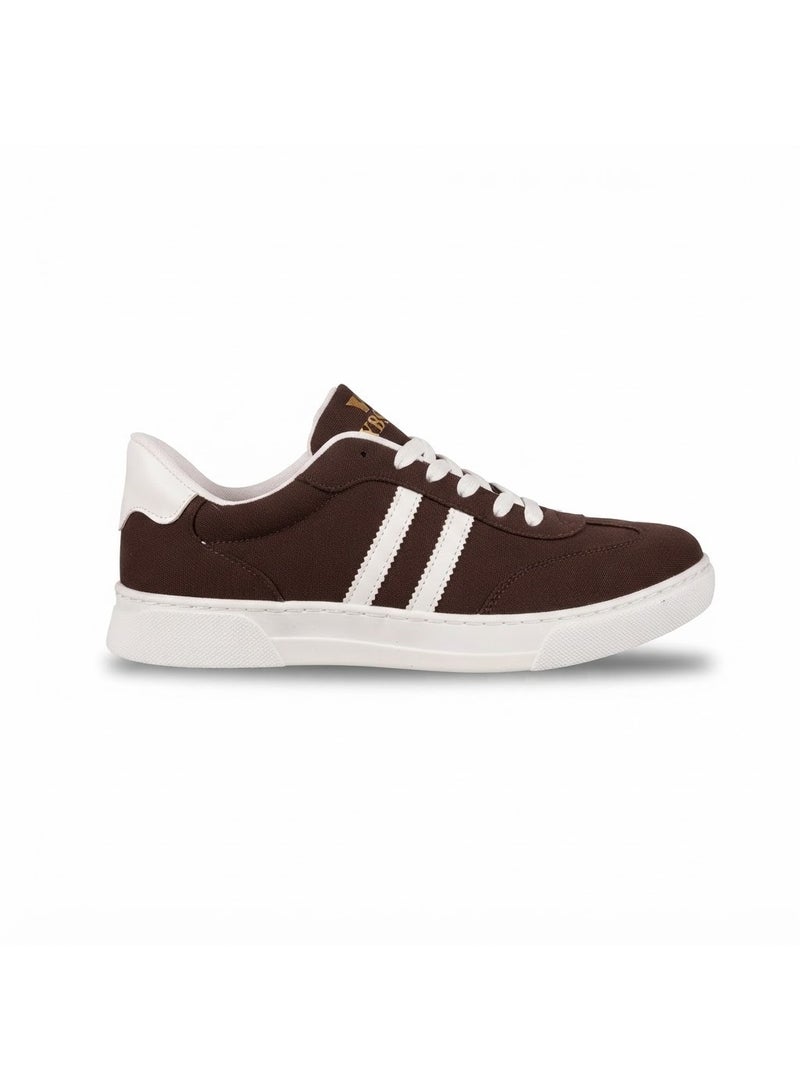Vbranda Stylish women's sneakers crafted from soft suede SN-38-BROWN - Image 4