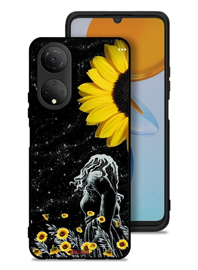 Tolwak Honor X7 Protective Case Cover Girl Look At Moon Art - Image 1