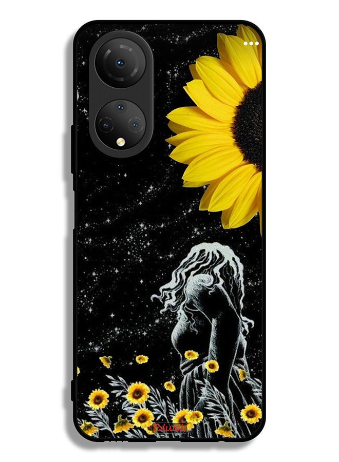 Tolwak Honor X7 Protective Case Cover Girl Look At Moon Art - Image 2