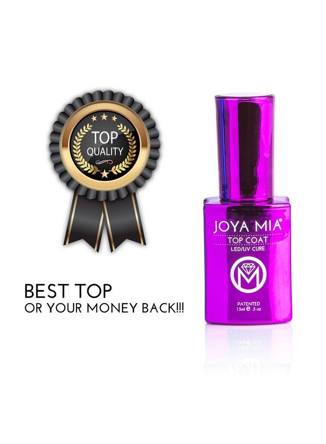 No Wipe Gel Top Coat For Gel Nails Or Acrylic Nails Super Shine Finish And Long Lasting Gloss Top Coat Gel Nail Polish Soak Off 15Ml